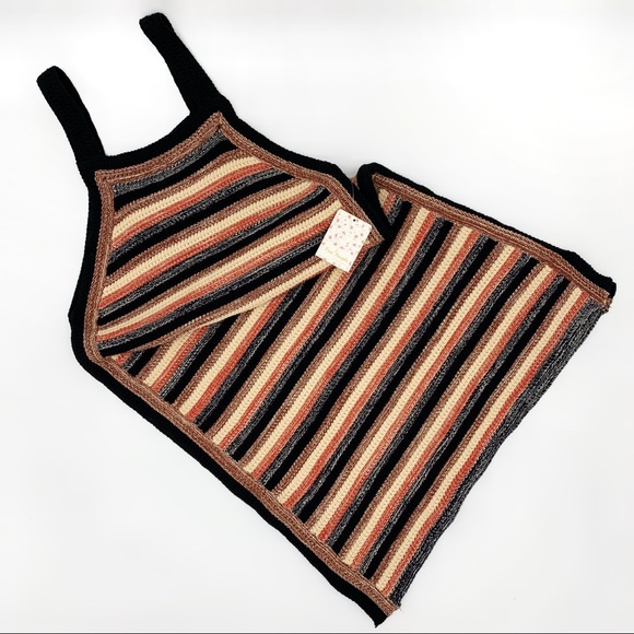 FREE PEOPLE Retro Ruby Dress in Black Combo Size Large - Picture 4 of 11